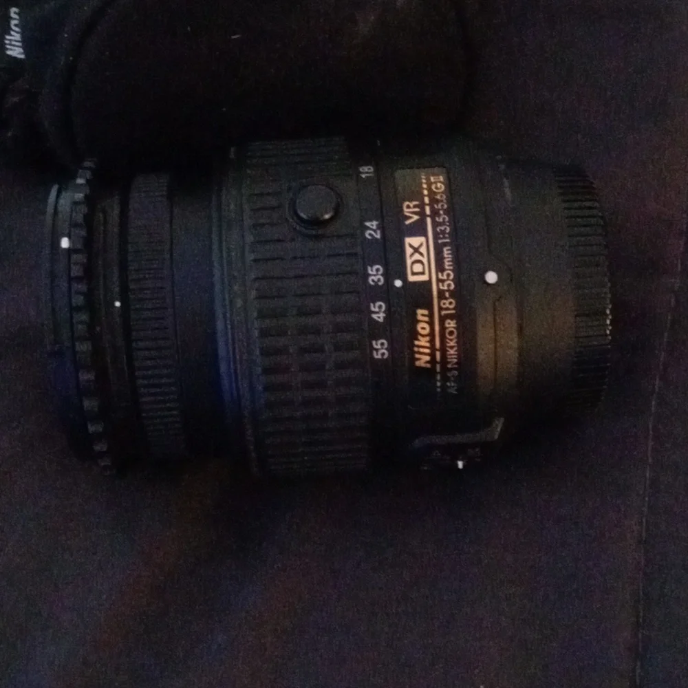 Nikon D3100 sigma lense, black. Comes with Nikon black bag.